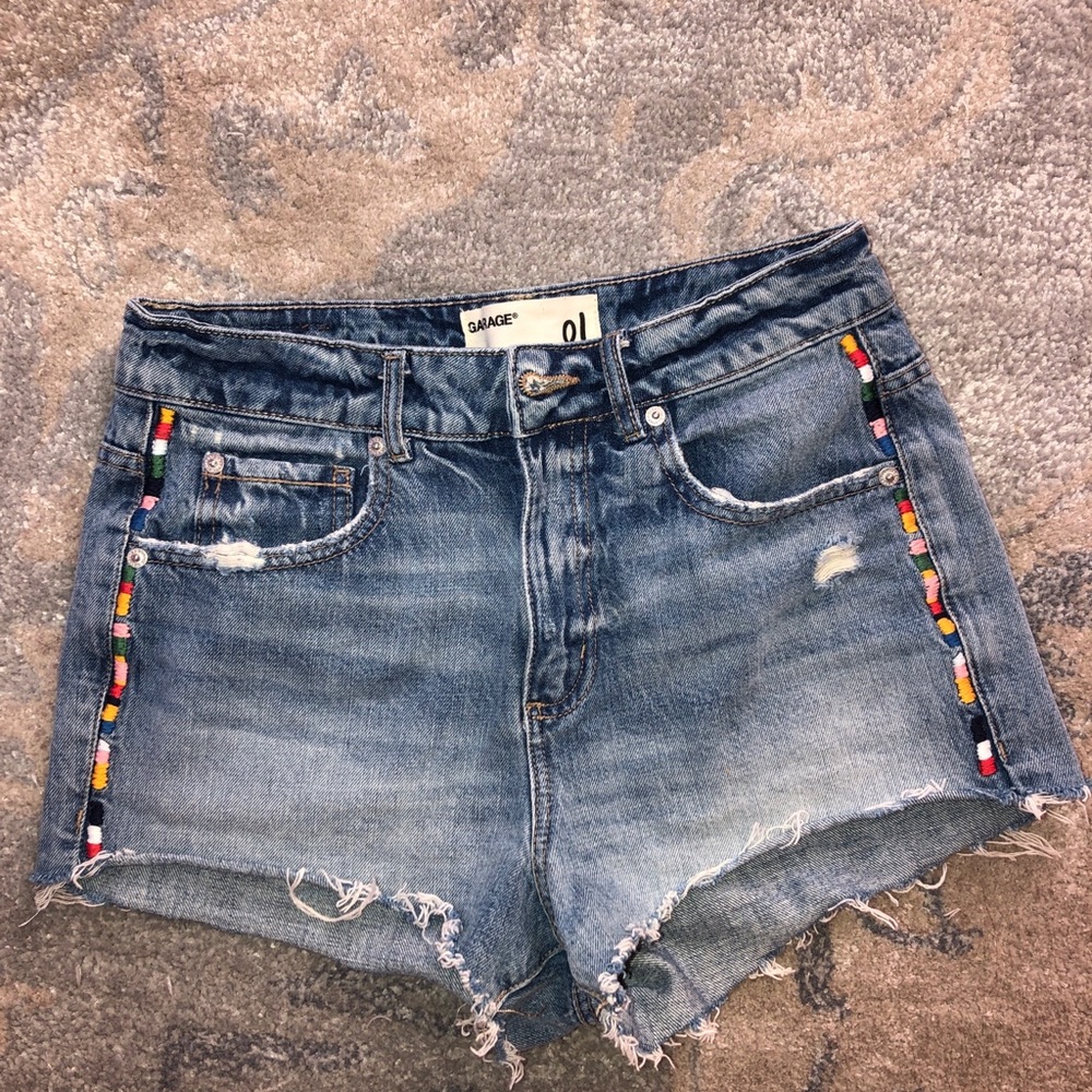 Garage High Waisted Jean shorts